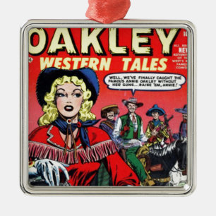 Ornamento De Metal Vaqueira Annie Oakley