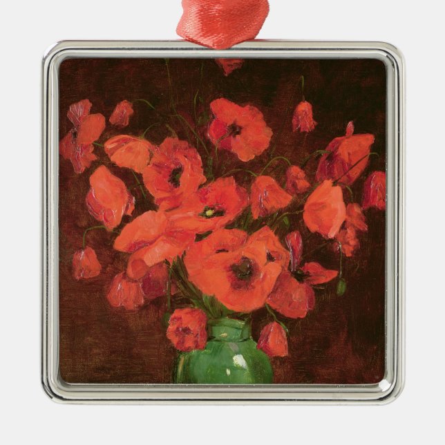 Ornamento De Metal Vaso das flores 2 (Frente)