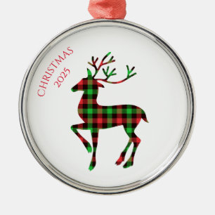 Ornamento De Metal Veado Feliz Natal