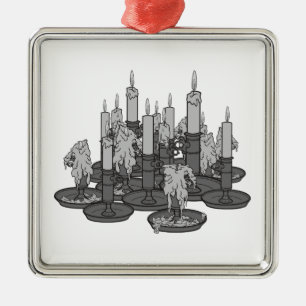 Ornamento De Metal Velas