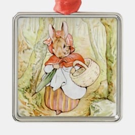 Ornamento De Metal Velha Sra. Rabbit (Chapeuzinho Vermelho) (B Potter
