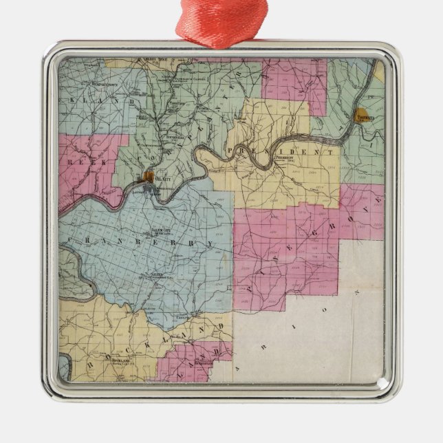 Ornamento De Metal Venango Co, Pa (Frente)