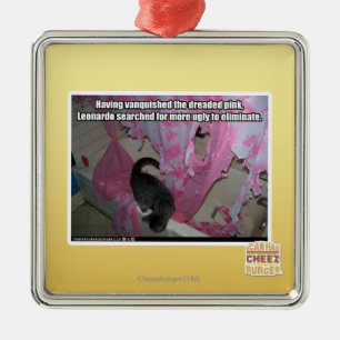 Ornamento De Metal Venceu o rosa temido