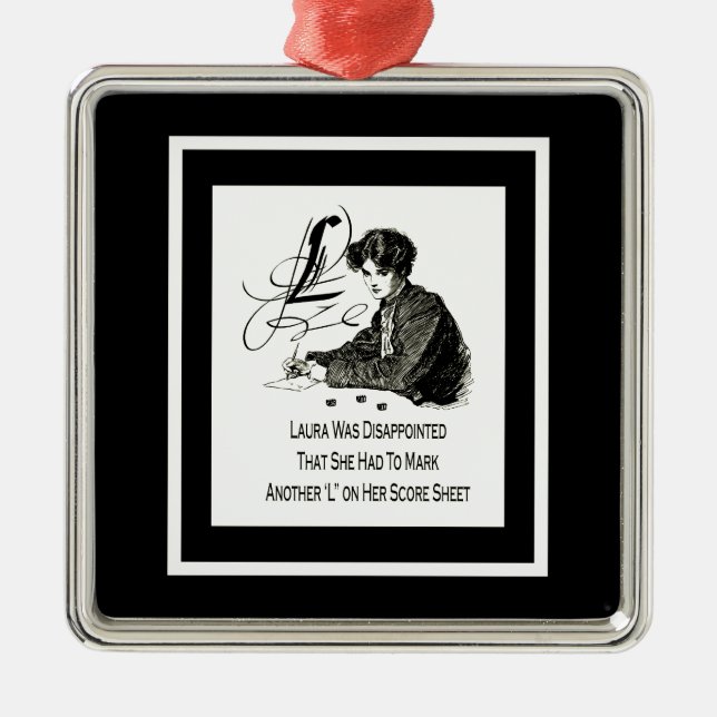 Ornamento De Metal Vencido de Bunco (Frente)