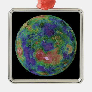 Ornamento De Metal Venus centrou-se no Pólo Norte