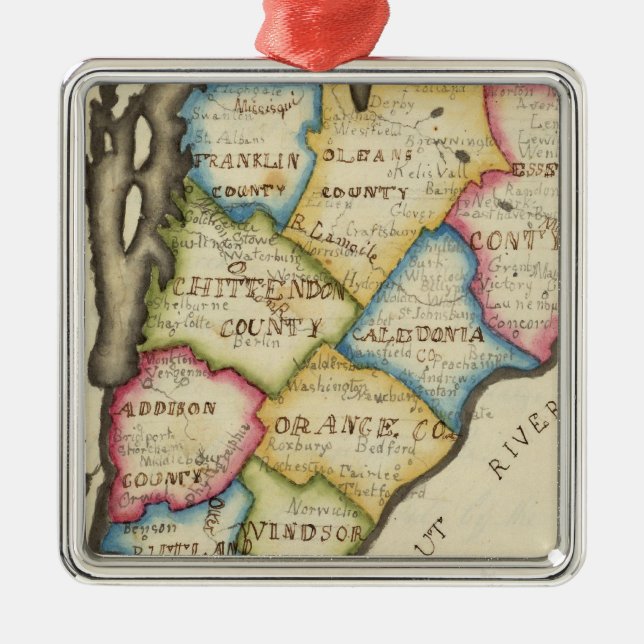 Ornamento De Metal Vermont (Frente)