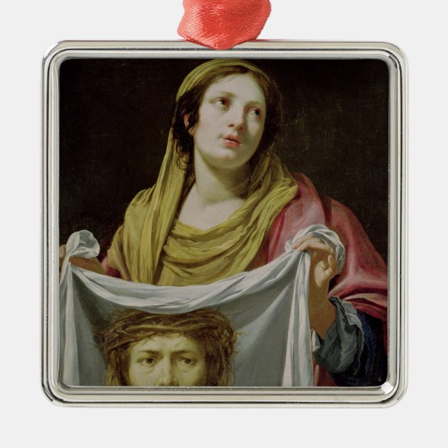 Ornamento De Metal Veronica do St. que guardara a saia santamente (Frente)