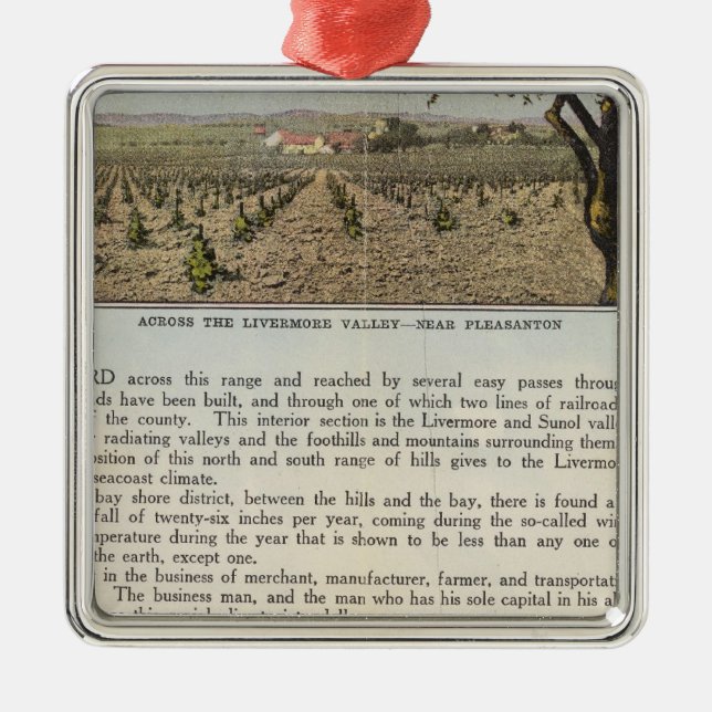 Ornamento De Metal Verso Alameda (Frente)