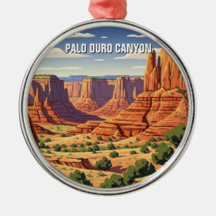 Ornamento De Metal Viagem ao Parque Estadual do Palo Duro Canyon no T