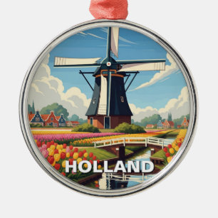 Ornamento De Metal Viagem para Holland Michigan