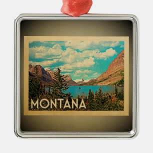 Ornamento De Metal Viagens vintage Ornament Montana