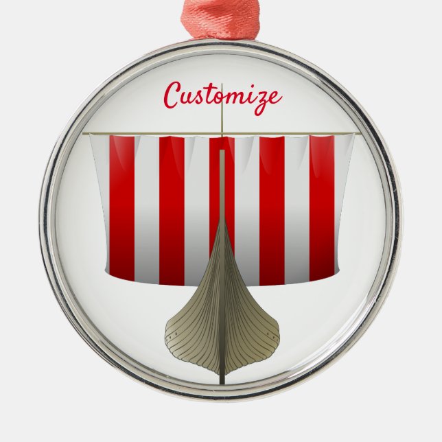 Ornamento De Metal Viajando Entrega Navegando Thunder_Cove (Frente)