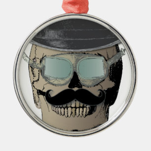 Ornamento De Metal Viajante do Sr. Osso Vapor Punk Tempo