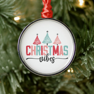 Ornamento De Metal Víblias de Natal - Design de Árvore Festiva