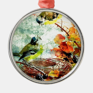 ORNAMENTO DE METAL VIBRAÇÃO VAZIA DO NINHO