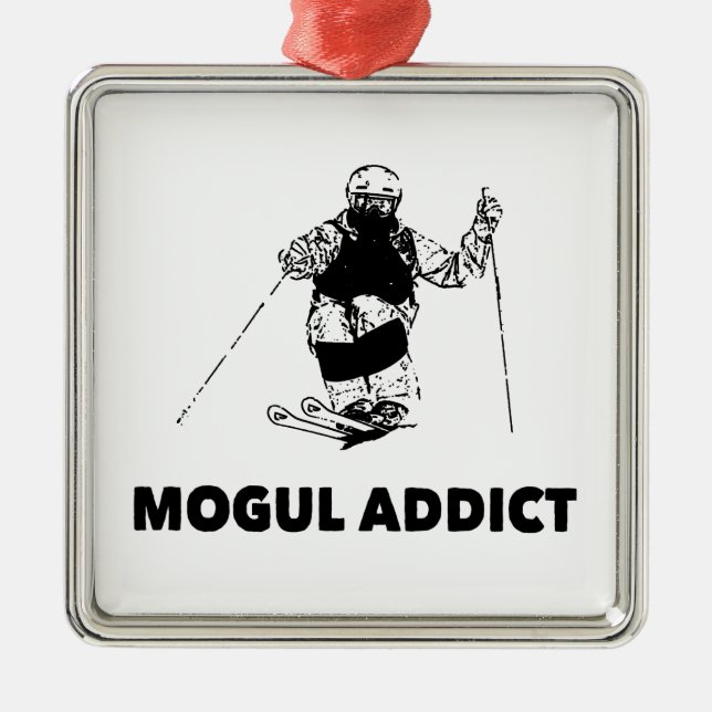 Ornamento De Metal Viciado em Mogul (Frente)