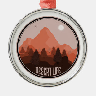 Ornamento De Metal Vida no Deserto