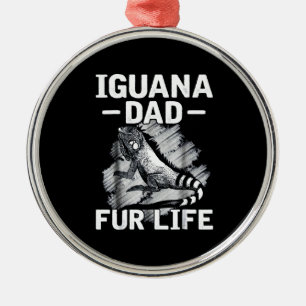 Ornamento De Metal Vida pai Iguana