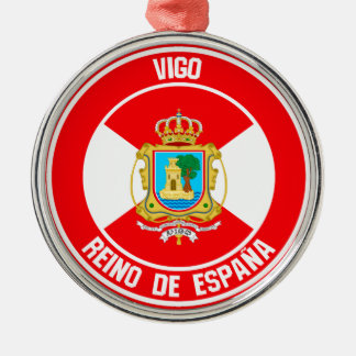 Ornamento De Metal Vigo Round Emblem