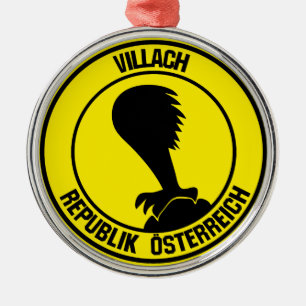 Ornamento De Metal Villach Round Emblem