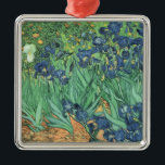 Ornamento De Metal Vincent van Gogh | Irlandeses, 1889<br><div class="desc">Irises,  1889 | por Vincent van Gogh | Art Location: J. Paul Getty Museum,  Los Angeles,  EUA | Artista neerlandês | Número de Coleção de Imagens: BAL40070</div>