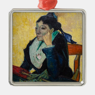 Ornamento De Metal Vincent Van Gogh - Retrato de Madame Ginoux