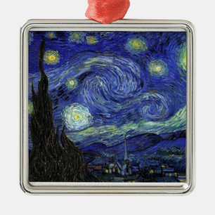 Ornamento De Metal Vincent van Gogh, Starry Night