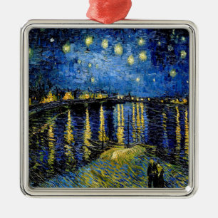Ornamento De Metal Vincent Van Gogh Starry Night Over The Rhone 1888