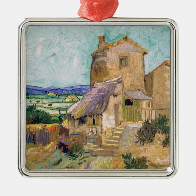 Ornamento De Metal Vincent van Gogh - The Old Mill (Frente)