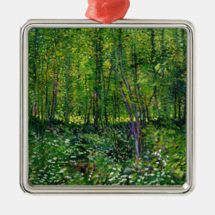 Ornamento De Metal Vincent Van Gogh Trees E Subcrescimento