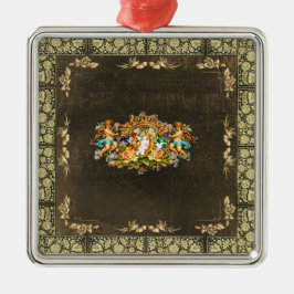 Ornamento De Metal Vintage 114