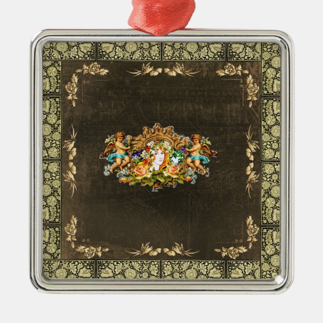 Ornamento De Metal Vintage 114 (Frente)