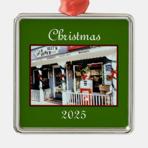 Ornamento De Metal Vintage Americana Natal 2024 Ornament