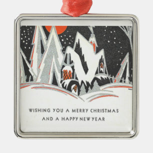 Ornamento De Metal Vintage Art Deco