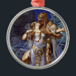 Ornamento De Metal Vintage, Casal Romântico Anthony e Cleopatra Kiss<br><div class="desc">Clássico Vintage Anthony e Cleópatra Kissing e in Love Os amantes clássicos Anthony e Cleópatra são talvez o casal mais famoso do mundo no amor. Esta bela imagem amante de Anthony e Cleópatra foi criada em 1902 pelo famoso ilustrador J.C. Leyendecker. Os dois amantes estão entrelaçados, ela está na frente...</div>