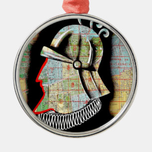 Ornamento De Metal Vintage Chile Santiago Viagem