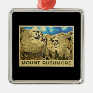 Ornamento De Metal Vintage do Monte Rushmore