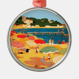 Ornamento De Metal Vintage French Riviera Beach