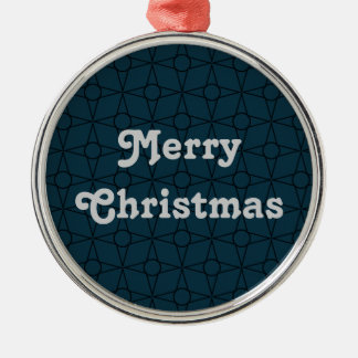 Ornamento De Metal Vintage Funk Premium Ornament, Azul Negro