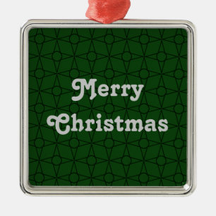 Ornamento De Metal Vintage Funk Premium Ornament, Verde Escuro