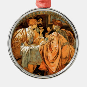 Ornamento De Metal Vintage Heidsieck & Co Monopole Reims Wine Label