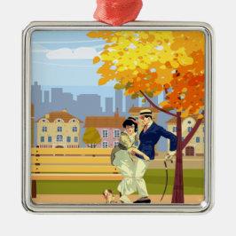 Ornamento De Metal Vintage Love Tied In A Knot