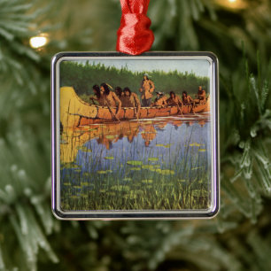 Ornamento De Metal Vintage Pioneers, Excelentes Explorers de Remingto