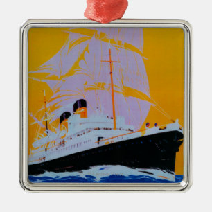 Ornamento De Metal Vintage PosterEurope de Oostende Dôvar