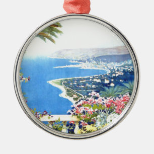 Ornamento De Metal Vintage San Remo Itália Viagem da Europa