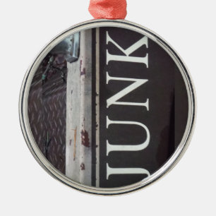 Ornamento De Metal Vintage Tow Truck JUNK SGN