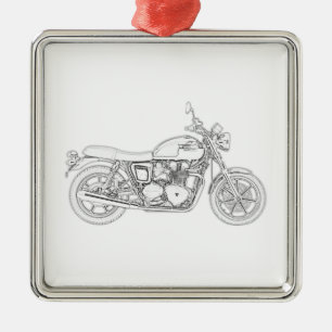 Ornamento De Metal Vintage Triumph