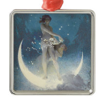 Vintage Victorian Star Scattering Angels