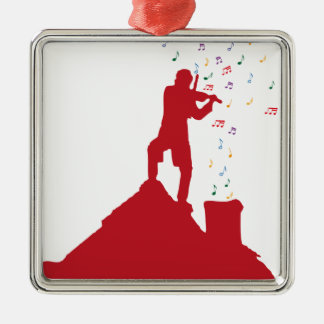 Ornamento De Metal Violinista