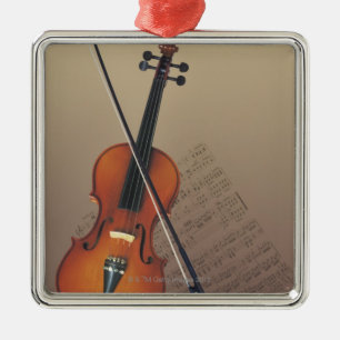 Ornamento De Metal Violino
